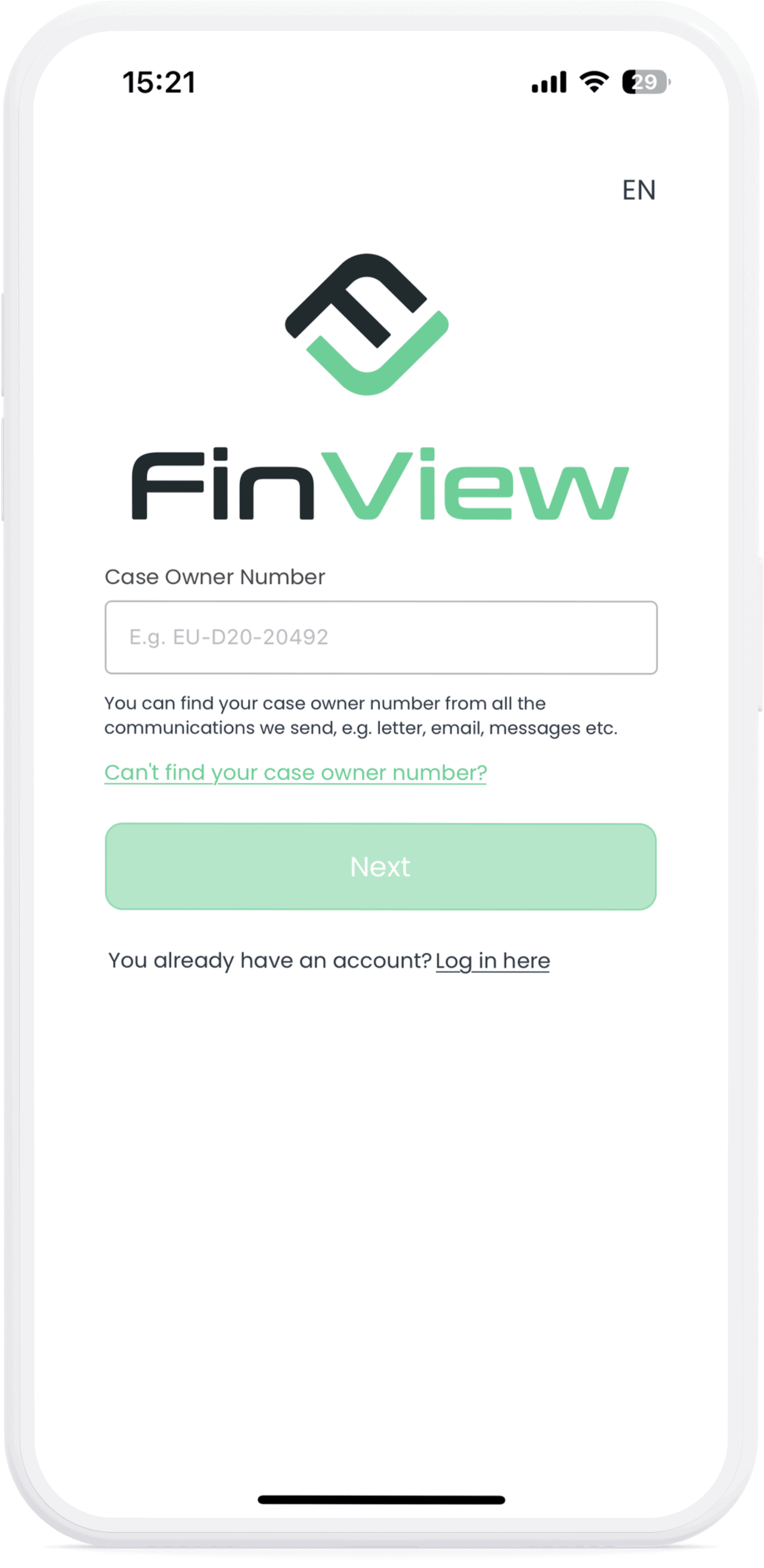 FinView Case Owner Number