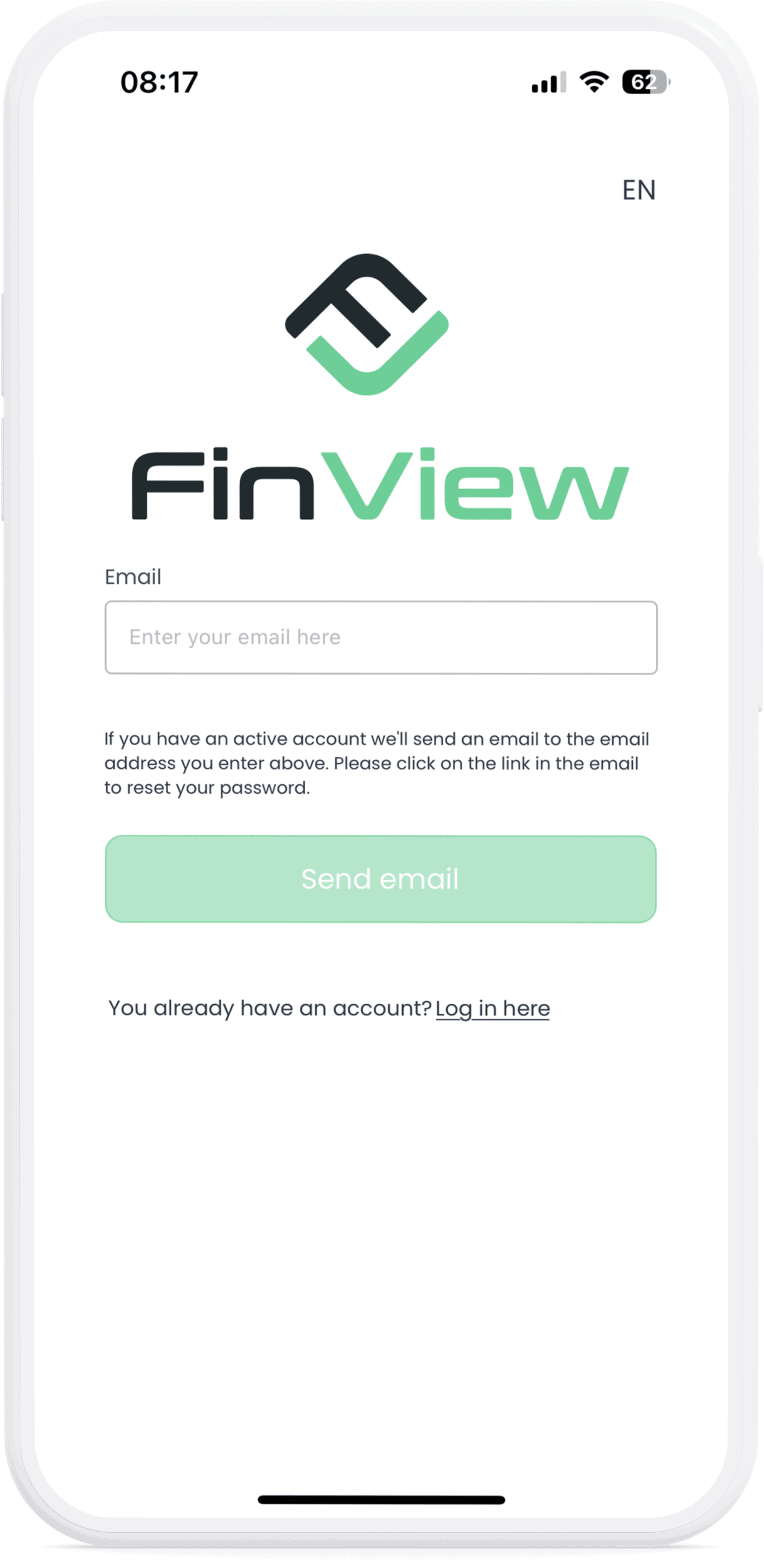 FinView password reset